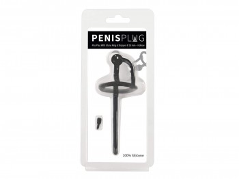 Penisplug Piss Play mit Eichelring und Stopper 12 cm