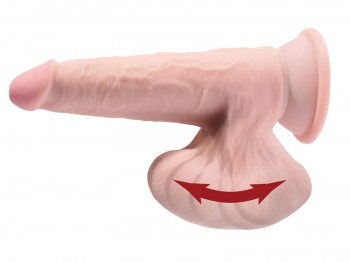 King Cock Dildo Triple Density Cock with Swinging Balls 21 cm