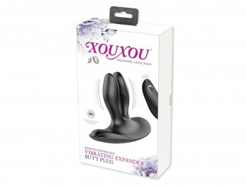 XOUXOU Vibrating Expander Butt Plug schwarz