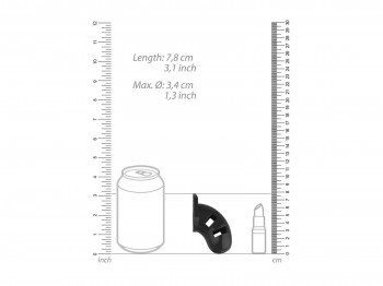 MANCAGE Model 13 Peniskäfig aus Kunststoff schwarz