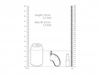 MANCAGE Model 13 Peniskäfig aus Kunststoff transparent