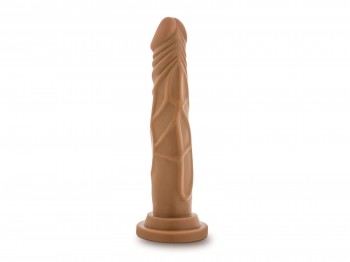 Dr. Skin Realistic Dildo schlank mit Saugfuß 19 cm hellbraun