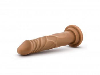 Dr. Skin Realistic Dildo schlank mit Saugfuß 19 cm hellbraun