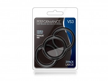 Performance VS3 Ringe schwarz 3tlg. large Performance VS3 Ringe schwarz 3tlg. large