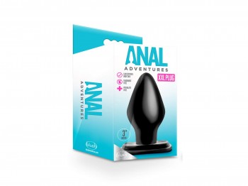 Anal Adventures XXL Plug schwarz 15 cm