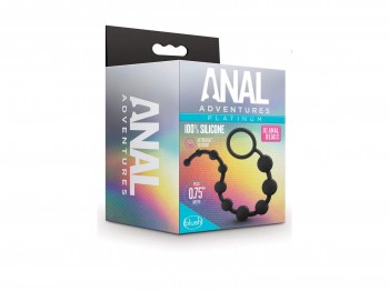 Anal Adventures Platinum Anal Beads schwarz 31 cm