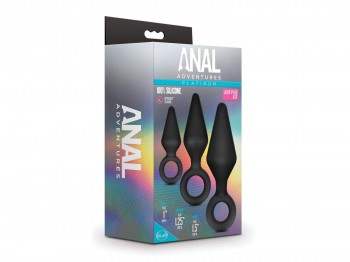 Anal Adventures Platinum Loop Plug Kit 3-teiliges Set