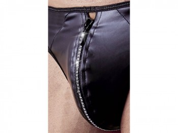 Svenjoyment String in Neopren-Optik Gr. M