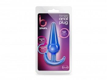 B Yours Large Anal Plug blau 12 cm