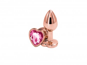 Rear Assets rose gold Heart Plug pink