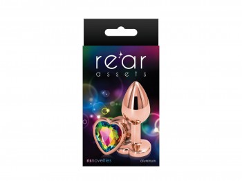 Rear Assets rose gold Heart Plug bunt