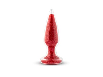 Easytoys Glas Analplug Edelstein Rot