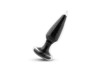 Easytoys Glas Analplug Edelstein Schwarz