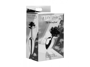 Booty Sparks Analplug mit schwarzer Rose