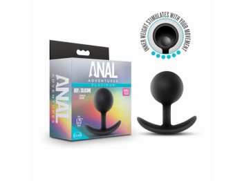 Anal Adventures Platinum Vibra Plug schwarz