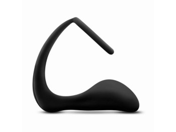 Anal Adventures Platinum Analplug mit Penisring schwarz