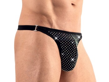 Svenjoyment String mit Glitzer-Steinen Gr. L