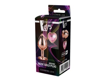 Dreamtoys Gleaming Love Rose Gold Plug medium