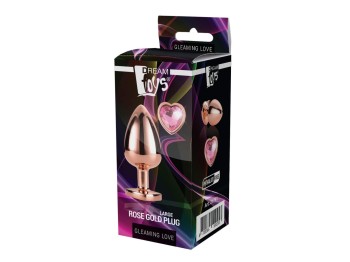 Dreamtoys Gleaming Love Rose Gold Plug large