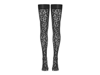 Cottelli Legwear Strümpfe in Leo-Look Gr. L