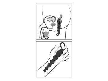 ANOS Analvibrator Anal Beads mit Vibration 22 cm