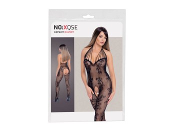 No:Xqse Netz-Catsuit mit Neckholder