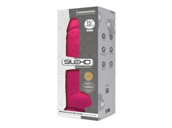 SILEXD Premium Silicone XXL Naturdildo Model 15 pink 38 cm
