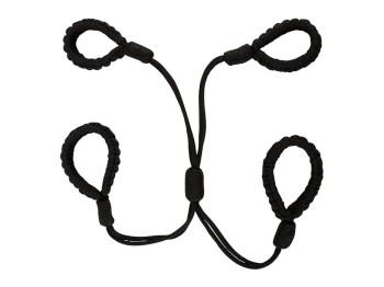 Bad Kitty Cuff Set Rope Hogtie schwarz