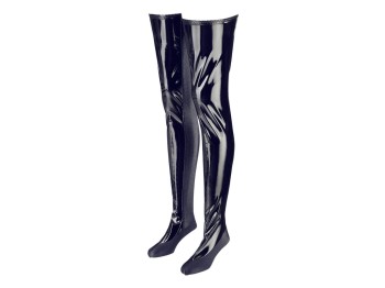 Black Level Overknee-Bettstiefel aus Lack