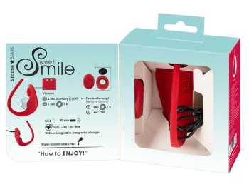 Sweet Smile RC Slim Panty Vibrator rot