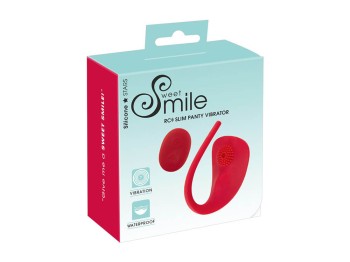 Sweet Smile RC Slim Panty Vibrator rot