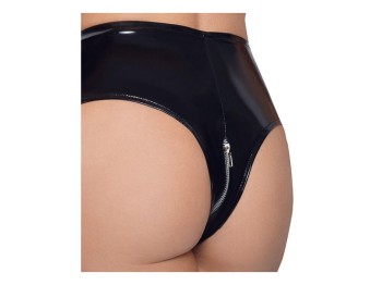 Black Level Lack-Set: Halsband, BH und Slip Gr. S