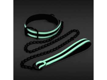 NS Novelties GLO Bondage Halsband mit Leine