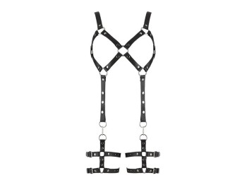 Zado Leder Brust- und Oberschenkel-Harness