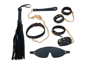 Bad Kitty 6-teiliges Bondage-Set in Leder-Optik