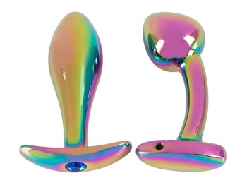 ANOS Metal Butt Plug Set in Rainbow Colours