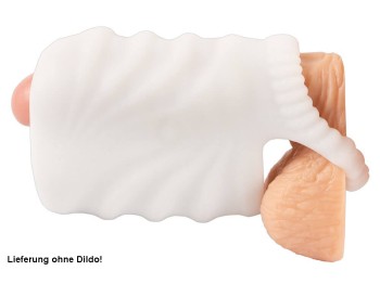 Stroker Super Soft Masturbator & Vibrating Bullet weiß