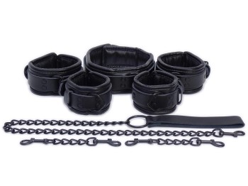 Bondage Fessel-Set Premium Leder