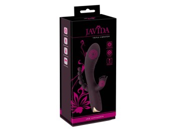 Javida Flexibler Rabbitvibrator mit Analstimulator