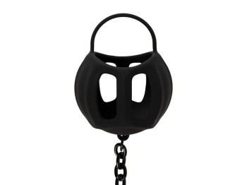 Black Velvets Ball cage with butt plug