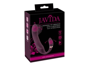 Javida Nodding Tip Vibrator with Bendable Clit Stimulation