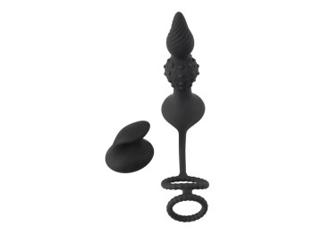 Rebel RC Butt Plug with Cock & Ball Rings