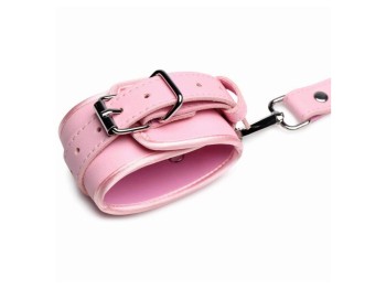 Strict Bondage Harness mit Handfesseln Rosa Gr. XL/XXL