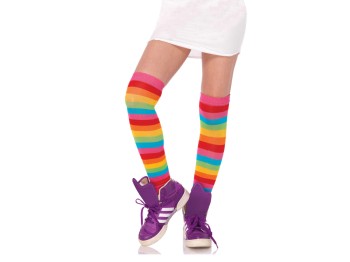 Leg Avenue halterlose Regenbogen Strümpfe