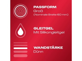 Durex Gefühlsecht XXL Kondome 8er