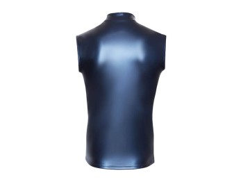 NEK blaues Shirt im trendigen Metallic-Mattlook