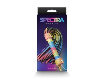 Spectra Bondage Flogger Rainbow