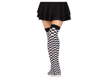 Leg Avenue Strümpfe mit Schachbrett Motiv