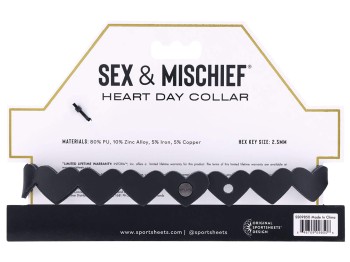 Sportsheets Sex & Mischief Heart Day Halsband Sportsheets Sex & Mischief Heart Day Halsband