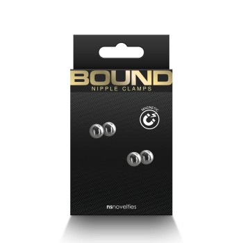 NS Novelties Bound magnetische Nippelklemmen M1 silber